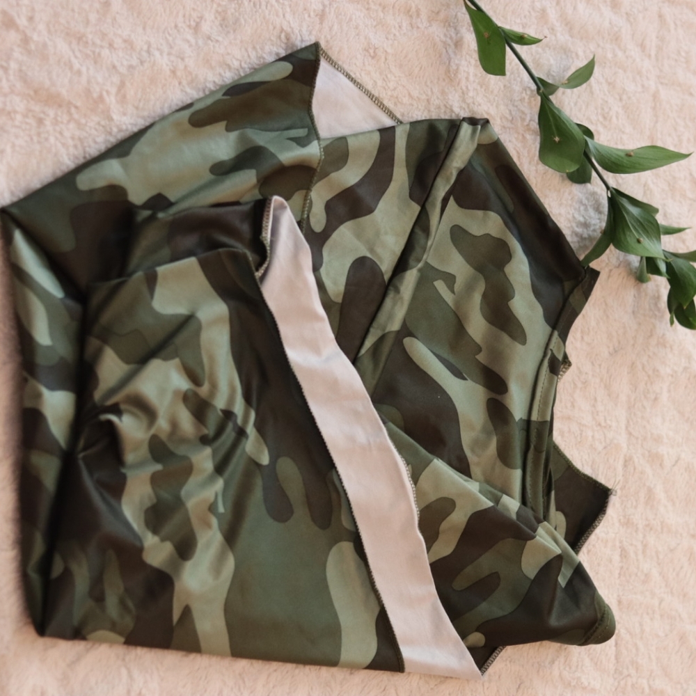 Green camo car seat cover